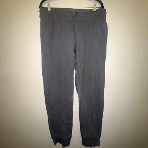 GMens Gray Knit Jogger Pants With Slim Tapered Leg & Adjustable Drawstring Waist